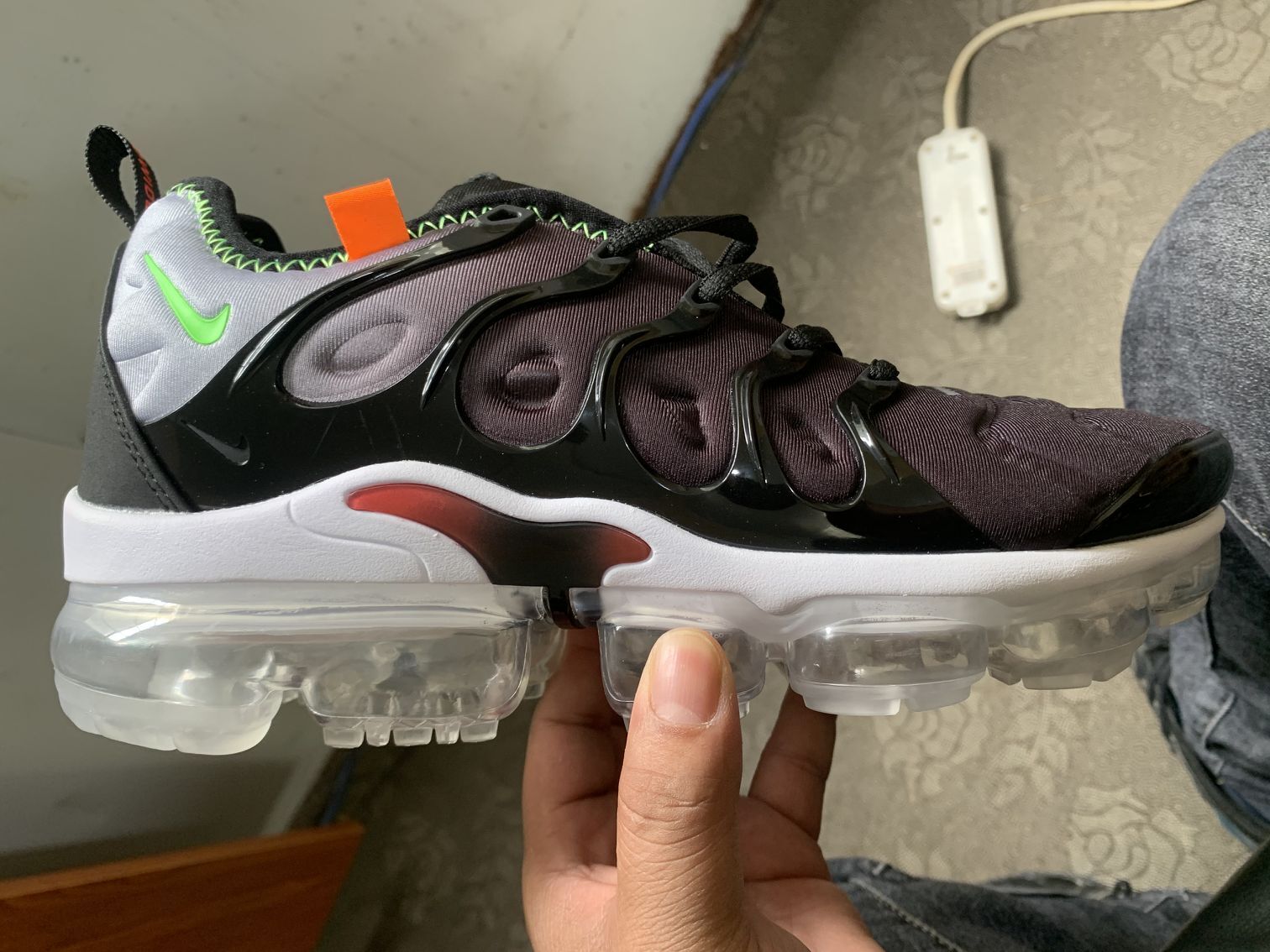 Men's Hot sale Running weapon Air Max TN Shoes Black/Grey 004